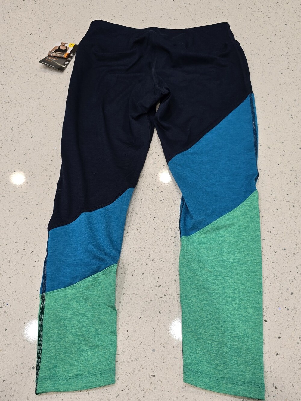 Women's Athletic Color Block Leggings Large